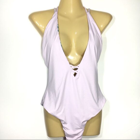 NWOT‎ B.SWIM MAKAI TIE DYE REVERSIBLE ONE PIECE SWIMSUIT LARGE - Picture 9 of 13